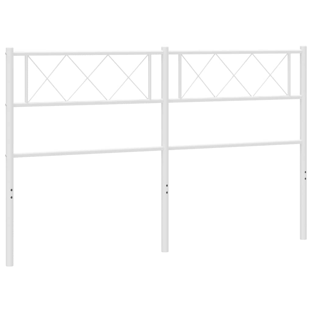 Vidaxl vervangend hoofdbord 150 cm metaal wit