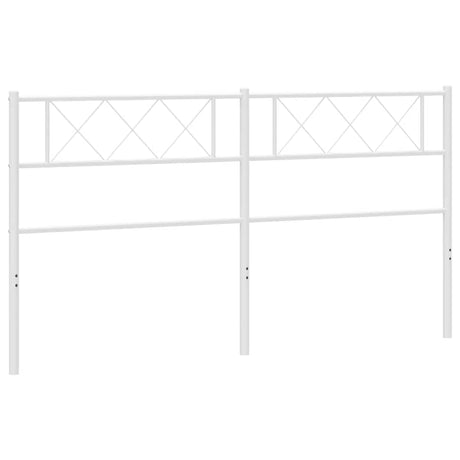 Vidaxl vervangend hoofdbord 193 cm metaal wit
