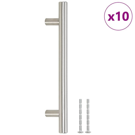 Uchwyty Vidaxx 10 szt. 128 mm ze stali nierdzewnej w kolorze srebrnym