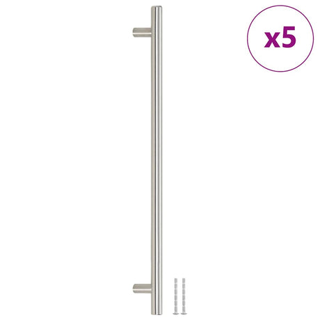 VidaXL uchwyty 5 szt. 320 mm ze stali nierdzewnej w kolorze srebrnym