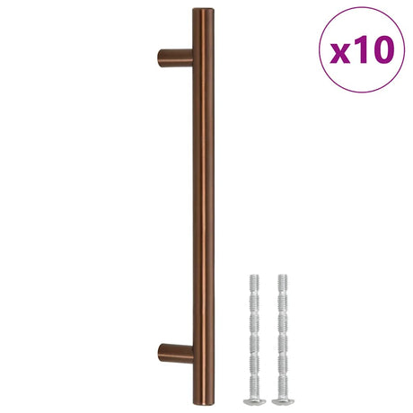 Uchwyty Vidaxx 10 szt. 160 mm ze stali nierdzewnej w kolorze brązowym