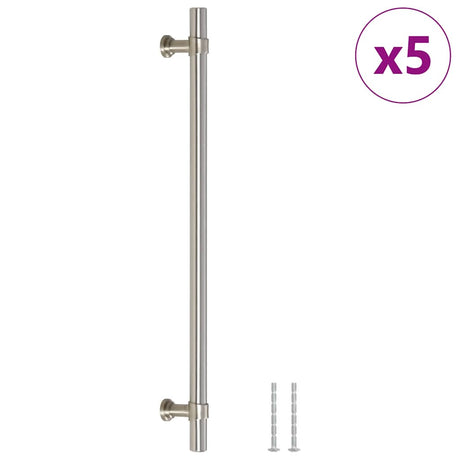 VidaXL uchwyty 5 szt. 224 mm ze stali nierdzewnej w kolorze srebrnym