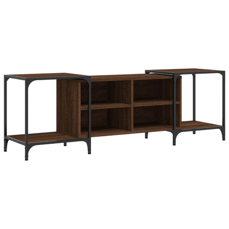 Vidaxl tv-meubel 153x37x50 cm bewerkt hout bruin eikenkleur