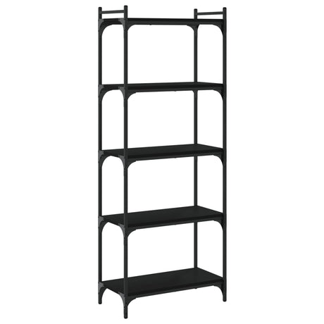 Vidaxl boekenkast 5-laags 60x30x154 cm bewerkt hout zwart