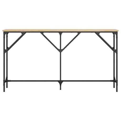 Vidaxl wandtafel 140x23x75 cm bewerkt hout sonoma eikenkleurig
