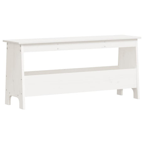 Vidaxl halbank 100x28x45 cm massief grenenhout wit
