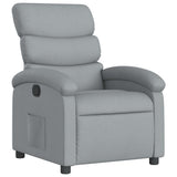 Vidaxl fauteuil verstelbaar stof lichtgrijs