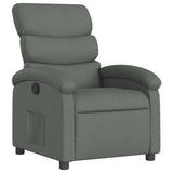 Vidaxl fauteuil verstelbaar stof donkergrijs