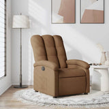 Vidaxl fauteuil verstelbaar stof bruin