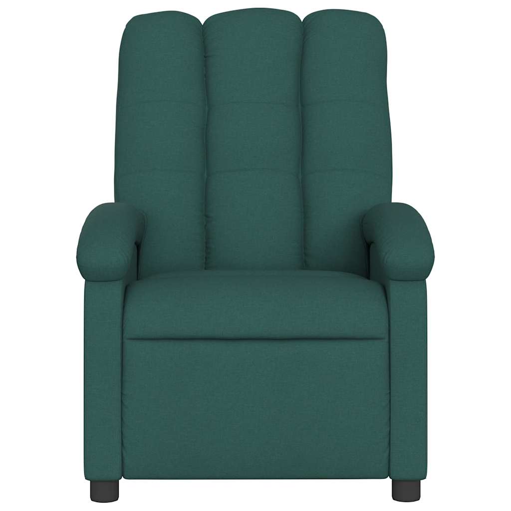 Vidaxl fauteuil verstelbaar stof donkergroen