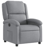 Vidaxl fauteuil verstelbaar stof lichtgrijs