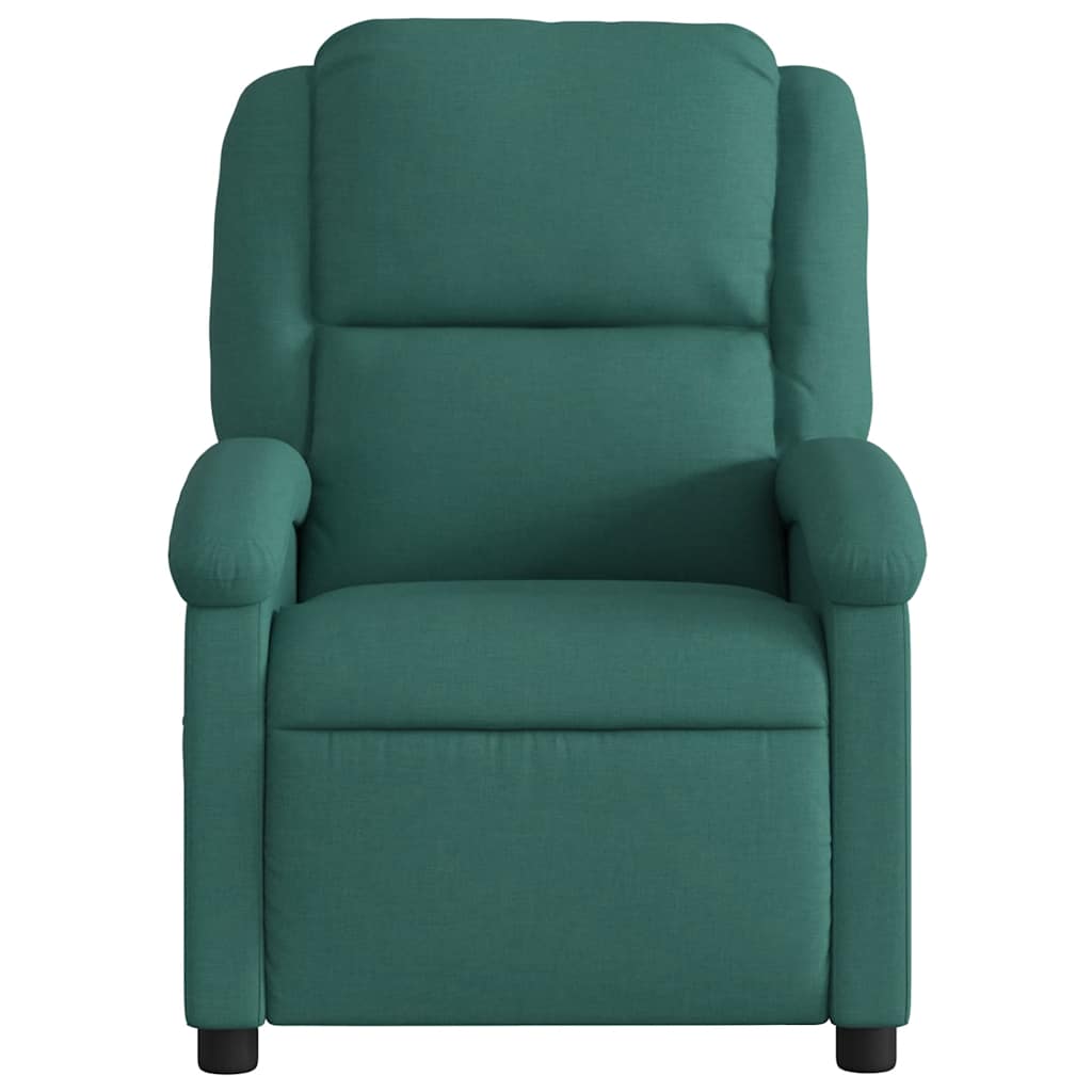 Vidaxl fauteuil verstelbaar stof donkergroen