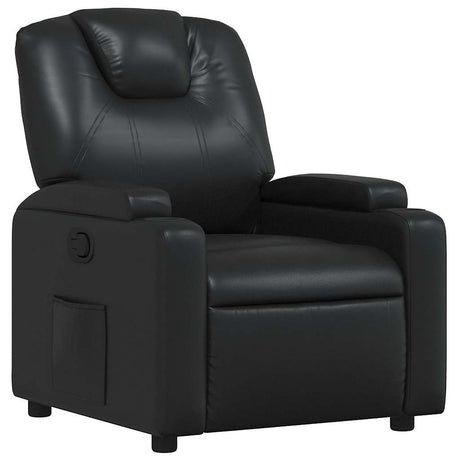 Vidaxl relaxfauteuil zwart kunstleer