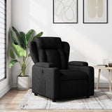 Vidaxl fauteuil verstelbaar stof zwart