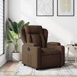 Vidaxl fauteuil verstelbaar stof bruin