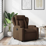 Vidaxl fauteuil verstelbaar stof bruin