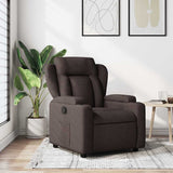 Vidaxl fauteuil verstelbaar stof donkerbruin