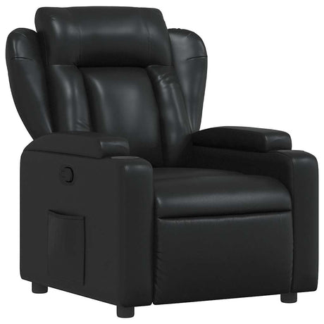 Vidaxl relaxfauteuil zwart kunstleer