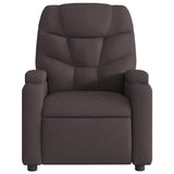 Vidaxl fauteuil verstelbaar stof donkerbruin