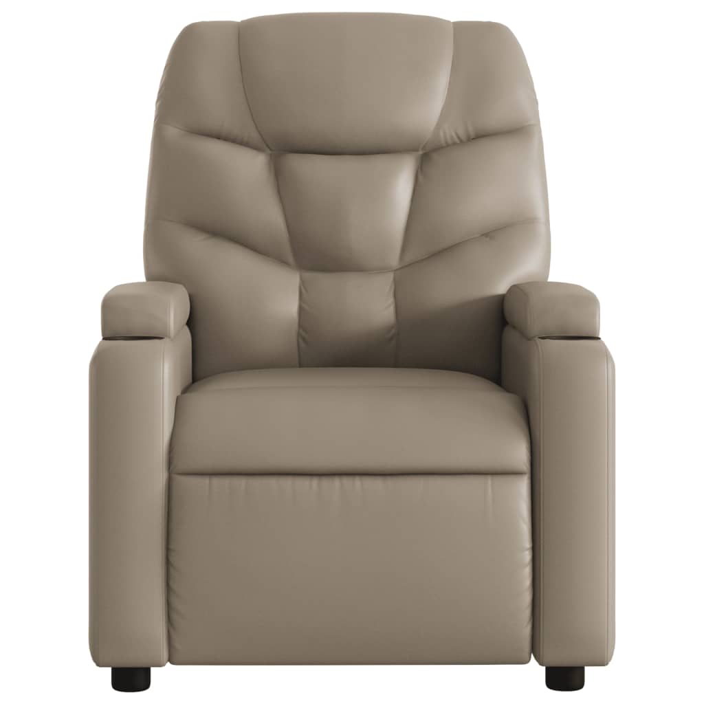 Vidaxl fauteuil verstelbaar kunstleer cappuccinokleurig