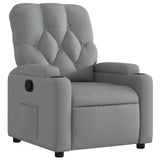 Vidaxl fauteuil verstelbaar stof lichtgrijs