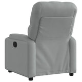 Vidaxl fauteuil verstelbaar stof lichtgrijs