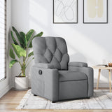 Vidaxl fauteuil verstelbaar stof lichtgrijs