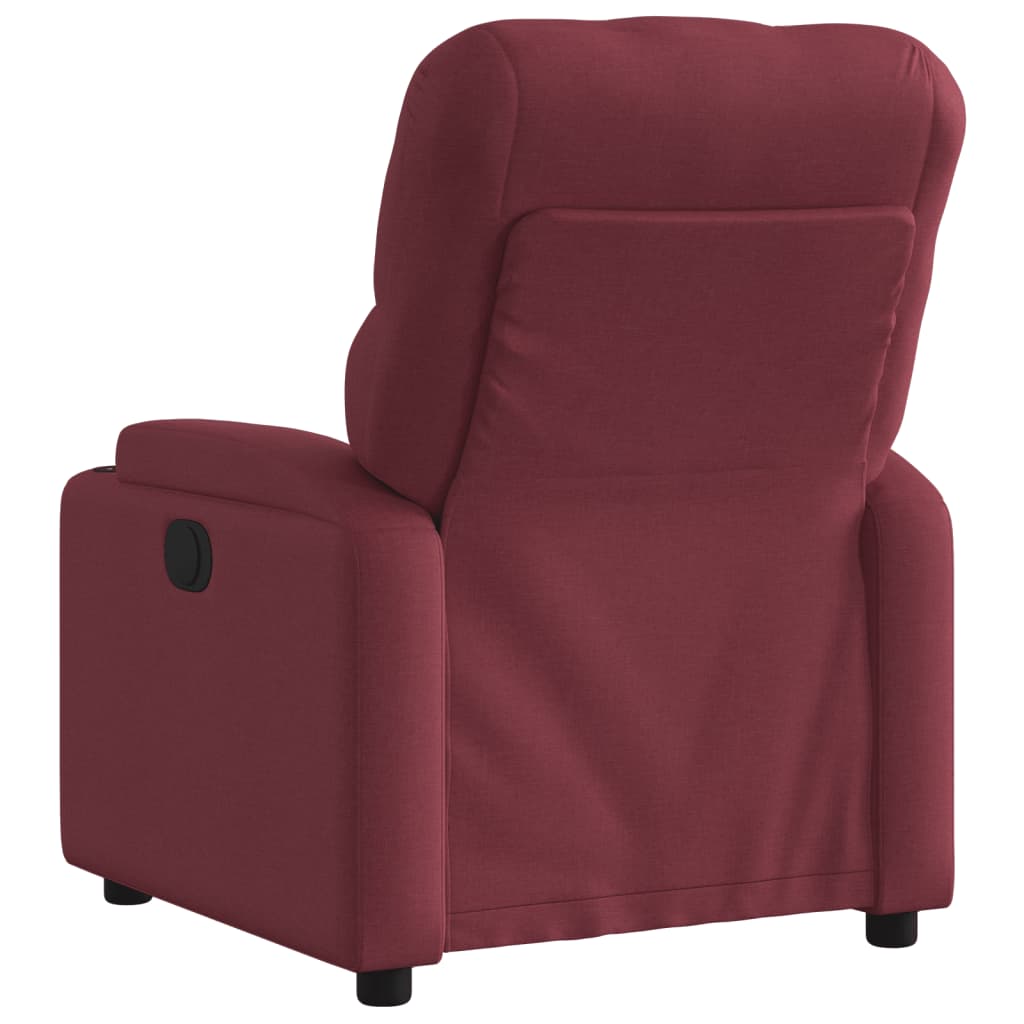 Vidaxl fauteuil verstelbaar stof wijnrood