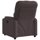Vidaxl fauteuil verstelbaar stof donkerbruin