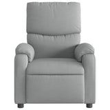 Vidaxl fauteuil verstelbaar stof lichtgrijs