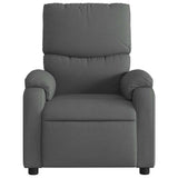 Vidaxl fauteuil verstelbaar stof donkergrijs