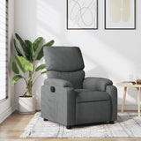 Vidaxl fauteuil verstelbaar stof donkergrijs