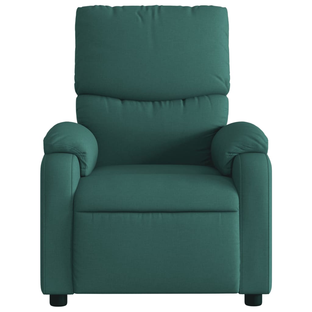 Vidaxl fauteuil verstelbaar stof donkergroen