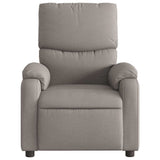 Vidaxl fauteuil verstelbaar stof taupe