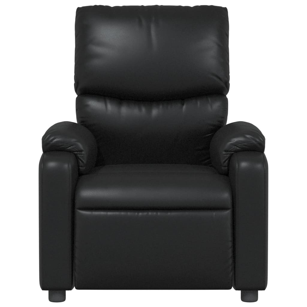 Vidaxl fauteuil verstelbaar kunstleer zwart