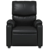 Vidaxl fauteuil verstelbaar kunstleer zwart