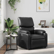 Vidaxl fauteuil verstelbaar kunstleer zwart