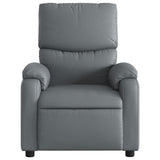 Vidaxl fauteuil verstelbaar kunstleer grijs