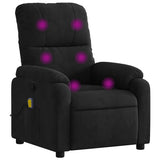 Vidaxl massagestoel microvezelstof zwart