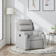 Vidaxl fauteuil verstelbaar stof lichtgrijs