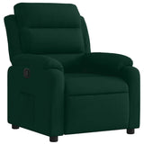 Vidaxl fauteuil verstelbaar fluweel donkergroen