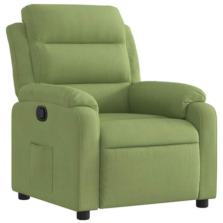 Vidaxl fauteuil verstelbaar fluweel lichtgroen