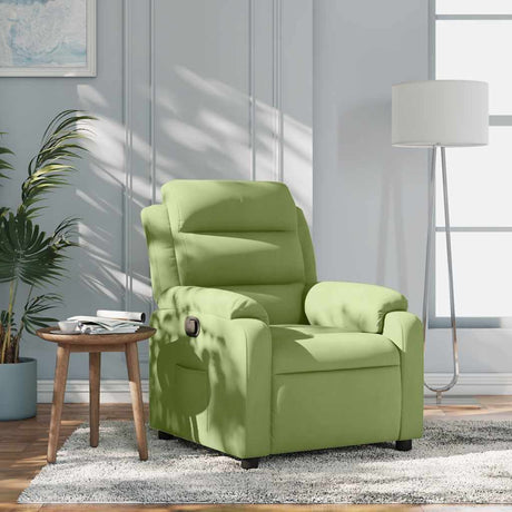 Vidaxl fauteuil verstelbaar fluweel lichtgroen