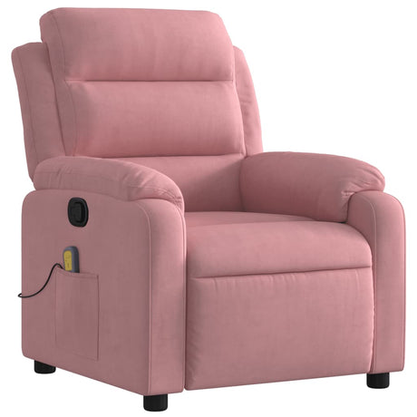 Vidaxl massagestoel verstelbaar fluweel roze