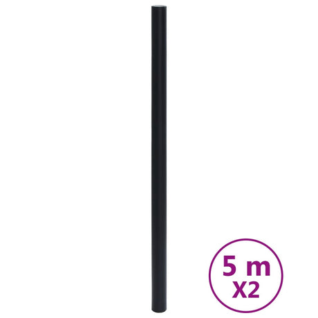 Folie meblowe Vidaxx samoprzylepne 90x500 cm PVC matowe czarne