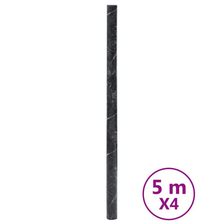 Folie meblowe Vidaxx samoprzylepne 90x500 cm PCV marmurkowe czarne