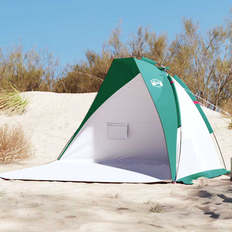 Namiot plażowy VidaXL 268x223x125 cm, 185t poliester, morska zieleń