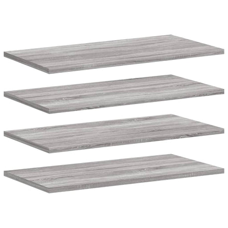 Vidaxl wandschappen 4 st 60x20x1,5 cm bewerkt hout grijs sonoma eiken