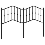 Vidaxl vervangend hoofdbord 150 cm metaal zwart