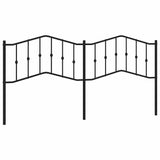 Vidaxl vervangend hoofdbord 193 cm metaal zwart